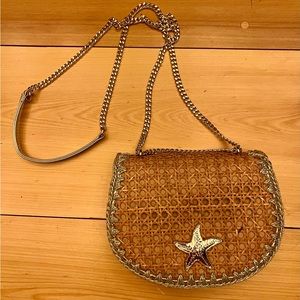 Lilly Pulitzer La Concha Beachy Nautical Cane Purse